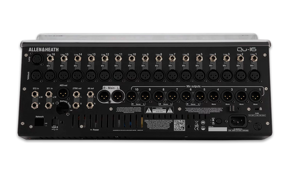 DECKSAVER Pro Allen & Heath QU16 cover