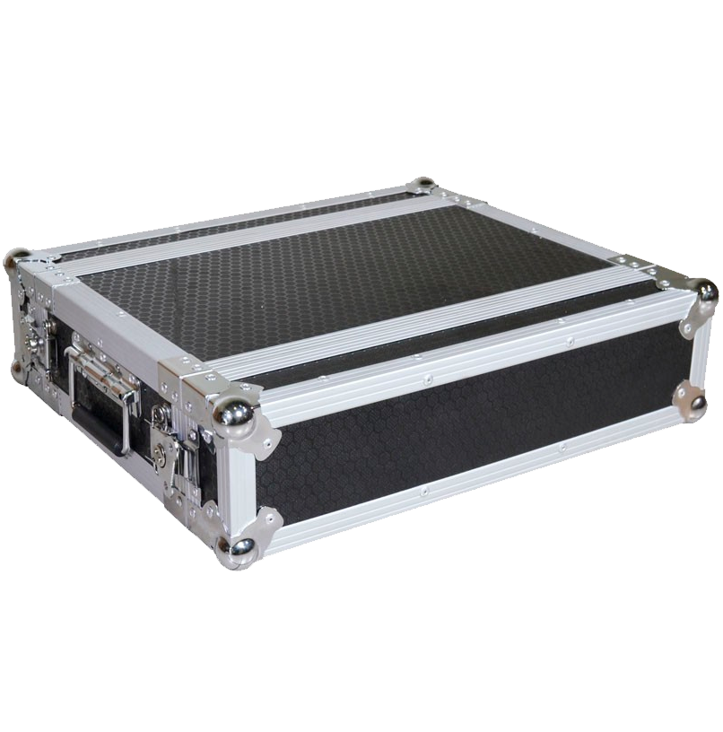 TRITON BLUE 19" rack-mount flight case, 2 units high 7110302