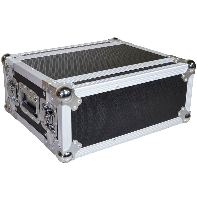 TRITON BLUE 19" rack-mount flight case, 4 units high 7110304