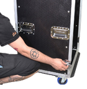 TRITON BLUE Flightcase 19" rack format with 20 units 7110020