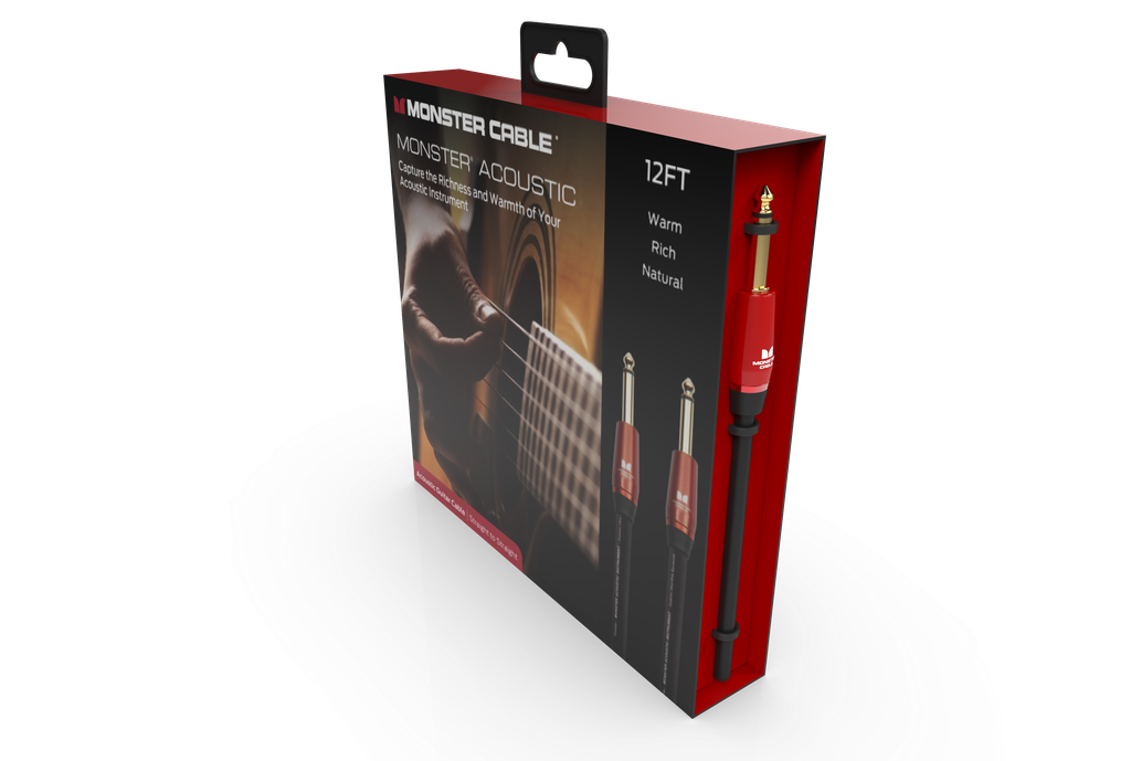 Monster® Prolink Acoustic Instrument Cable - Jack Mâle vers Jack Mâle 3,65m