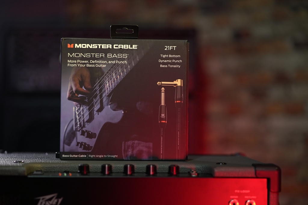 Monster® Prolink Monster Bass® Instrument Cable - Jack Mâle vers Jack Mâle Coudé 6,40m