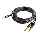 Monkey Banana Solid Link Cable - 2 x Jack 6,3mm mono / 3,5mm Jack stereo Longeur: 200 cm