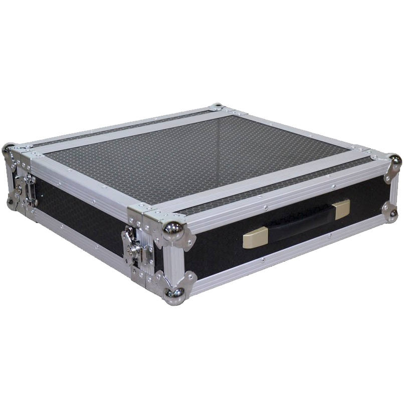 TRITON BLUE Flightcase 19" rack format with 2 units 7110002