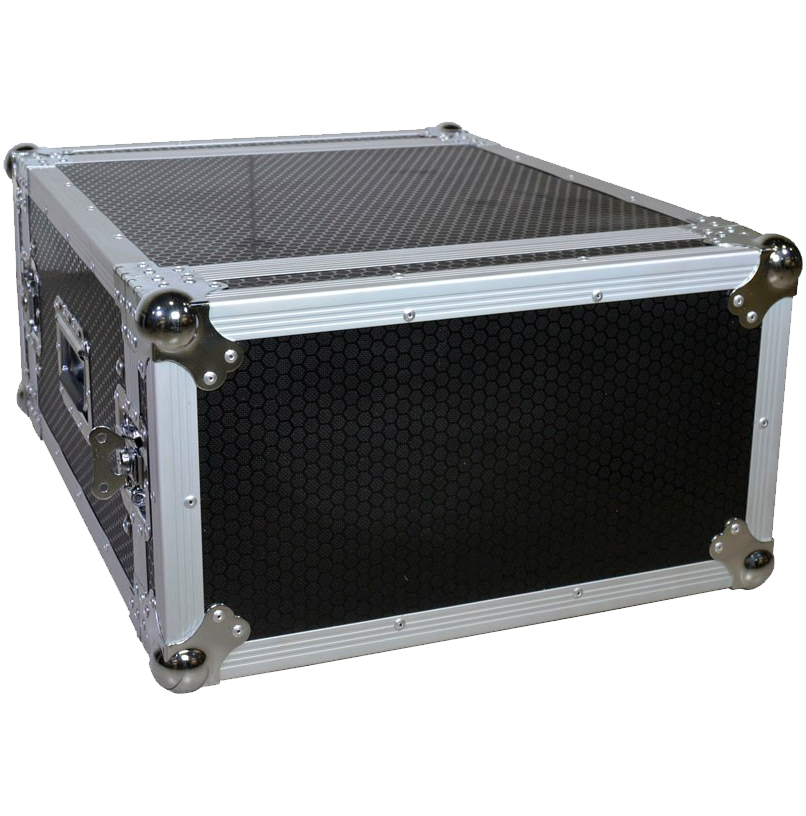 TRITON BLUE Flightcase 19" rack format with 6 units 7110006