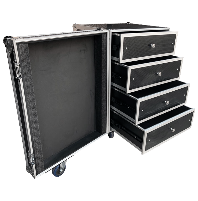 TRITON BLUE Multi-purpose flight case with 4 drawers 7110234