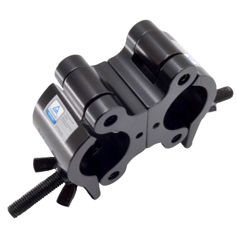 TRITON BLUE Aluminium double clamp for tubes 008-2762