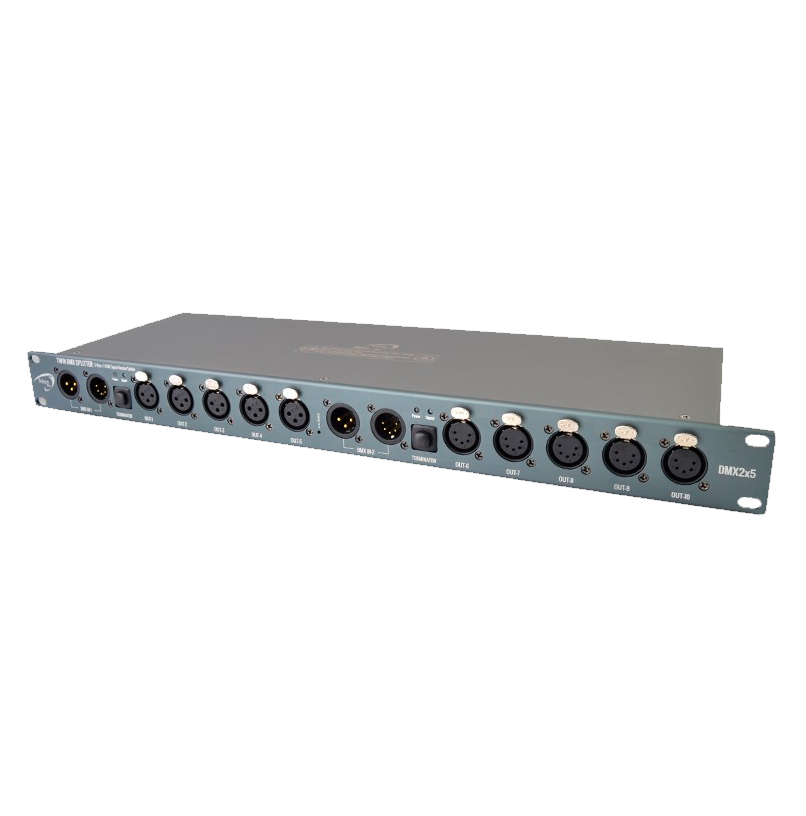 TRITON BLUE DMX splitter, amplifier and distributor DMX2X5