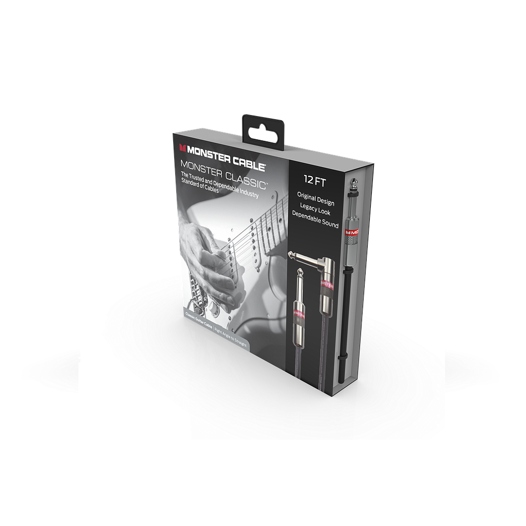 Monster® Prolink Monster Classic™ Instrument Cable - Jack Mâle vers Jack Mâle Coudé 3,65m