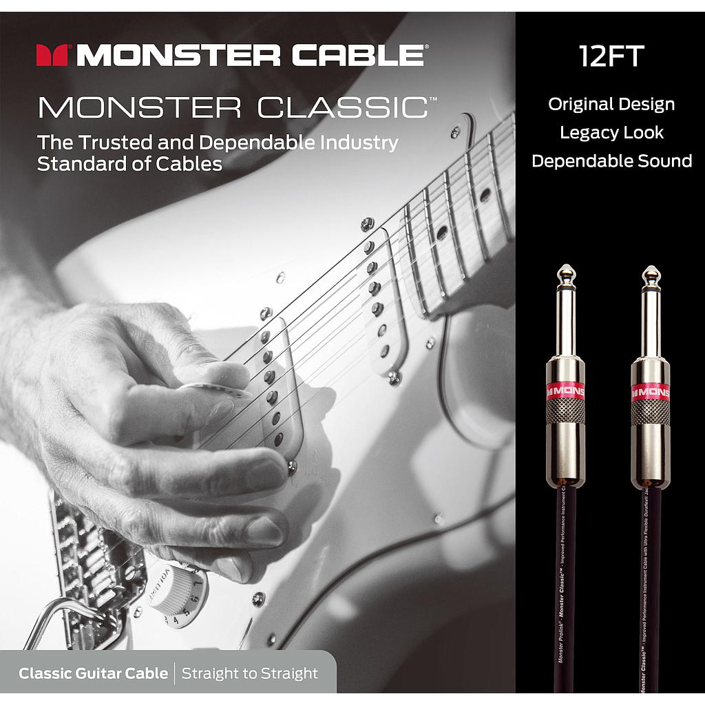 Monster® Prolink Monster Classic™ Instrument Cable - Jack Mâle vers Jack Mâle 1,82m