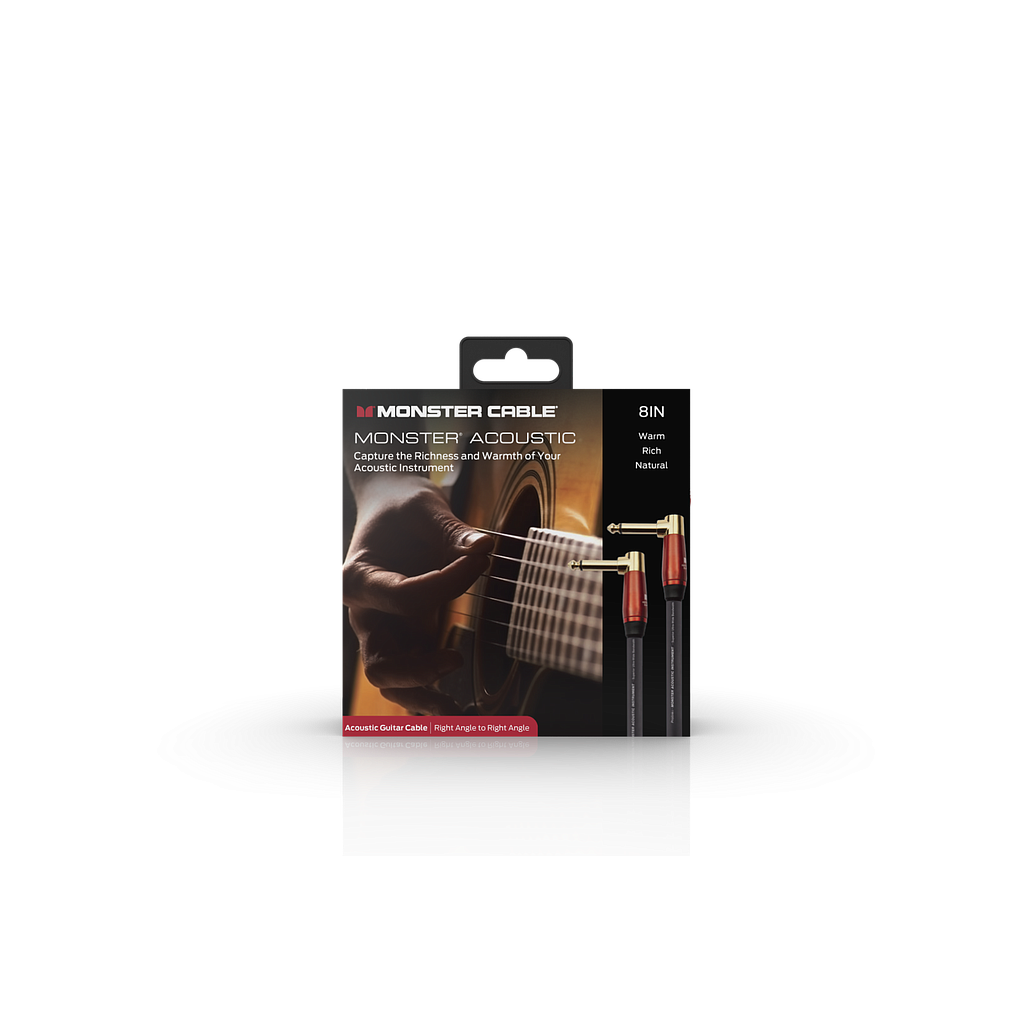 Monster® Prolink Acoustic Instrument Cable - Right Angle to Right Angle