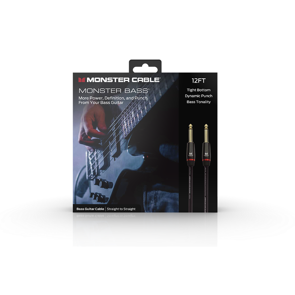 Monster® Prolink Monster Bass® Instrument Cable - Jack Mâle vers Jack Mâle 3,65m