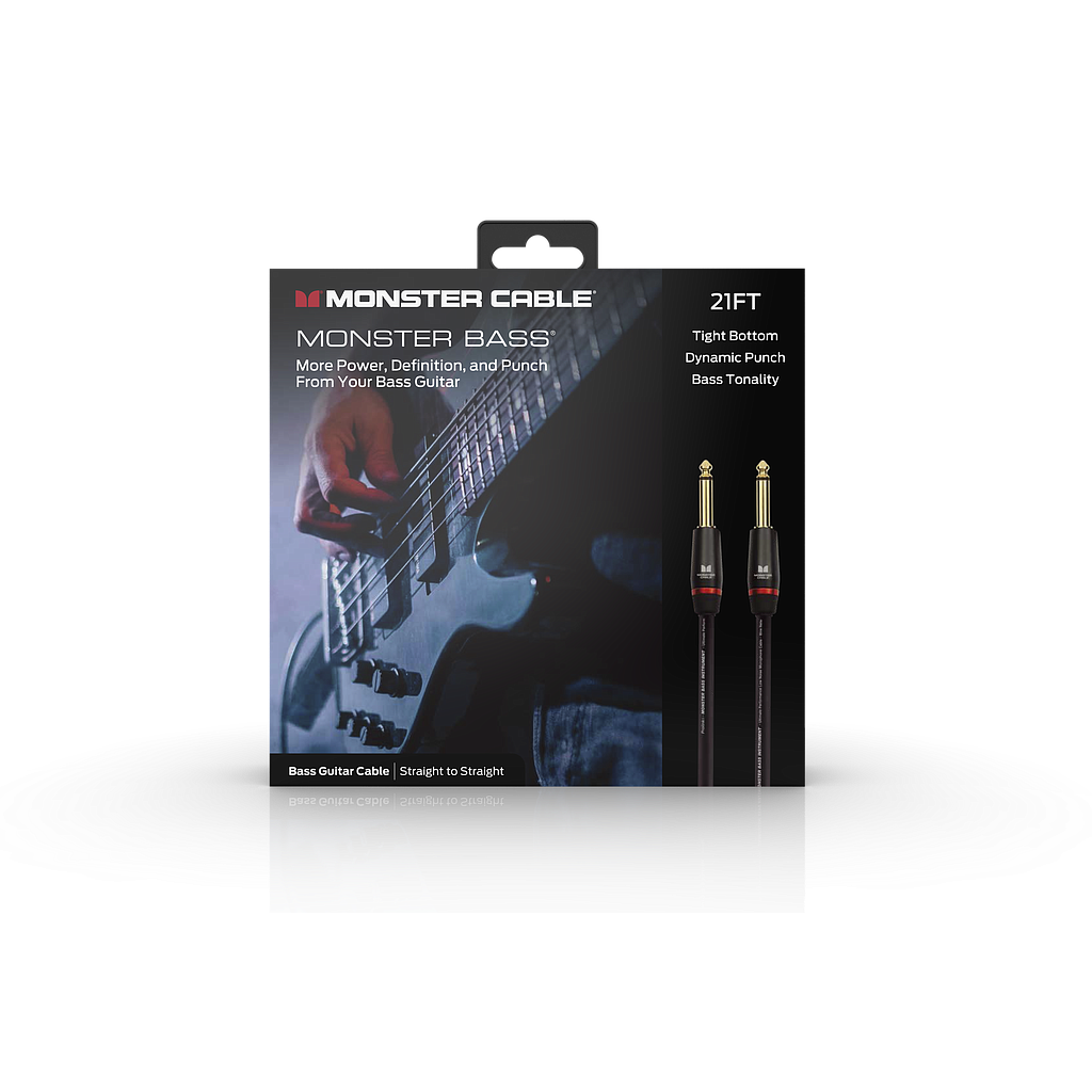 Monster® Prolink Monster Bass® Instrument Cable - Jack Mâle vers Jack Mâle 6,40m