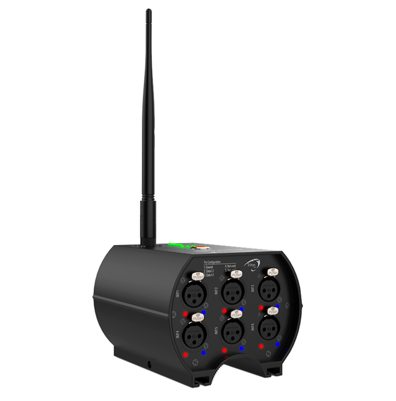 TRITON BLUE Wireless DMX Splitter 6 Outputs
