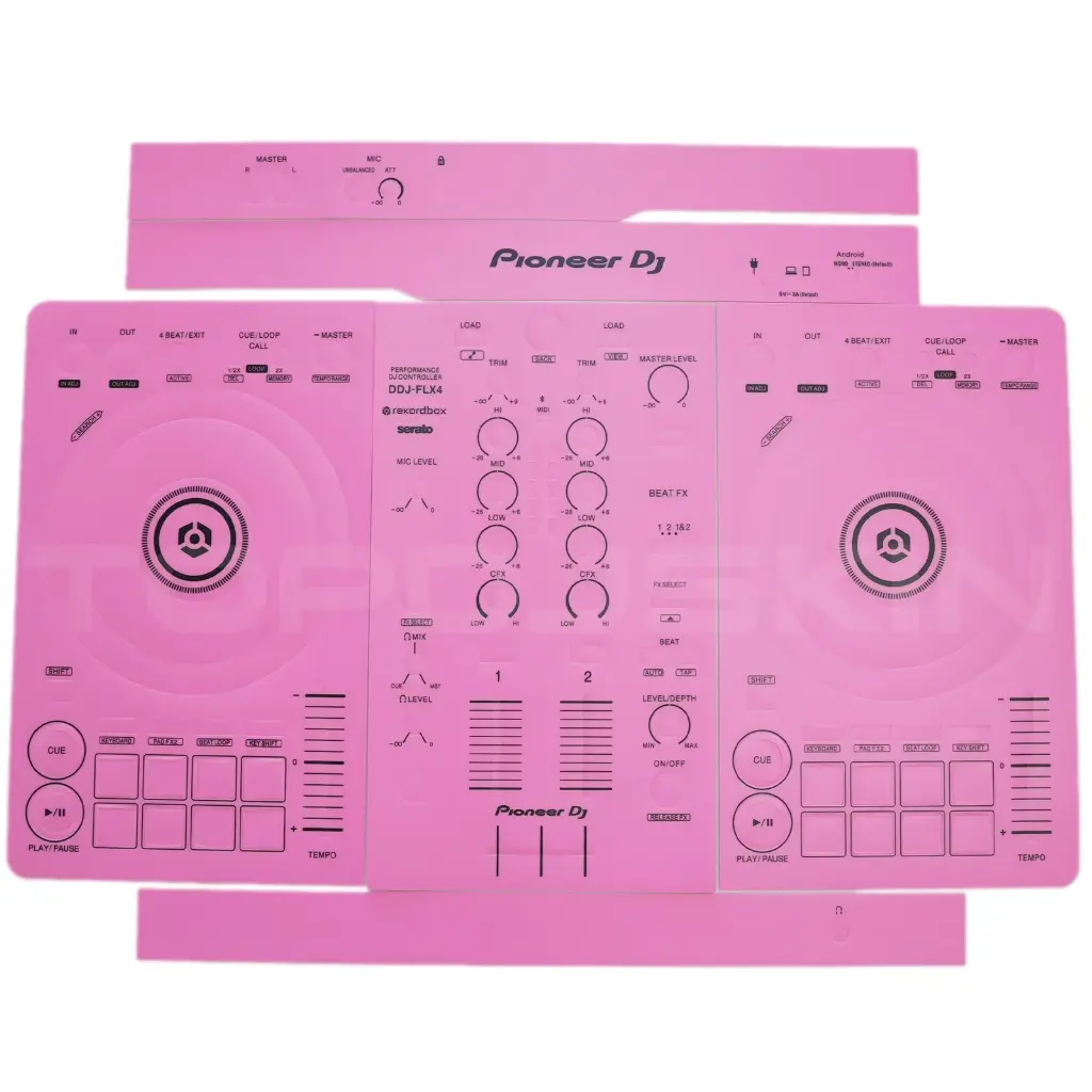 TOPDJSKIN PIONEER DDJ FLX4 Pink