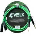 WELX CTM BALANCED (1.5m) [X2 XLR-M / X2 TRS] Green