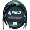 WELX RT 1.5m  [X2 RCA / X2 TS]Black