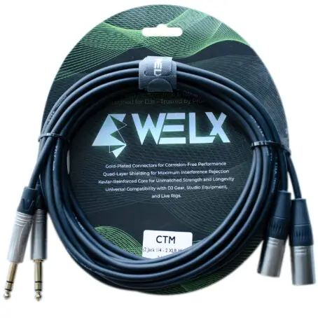 WELX CTM BALANCED (3m) [X2 XLR-M / X2 TRS]Black
