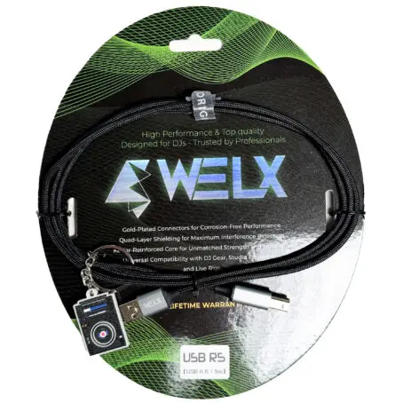 WELX USB R5 / USB A / USB B - 1.5m Black