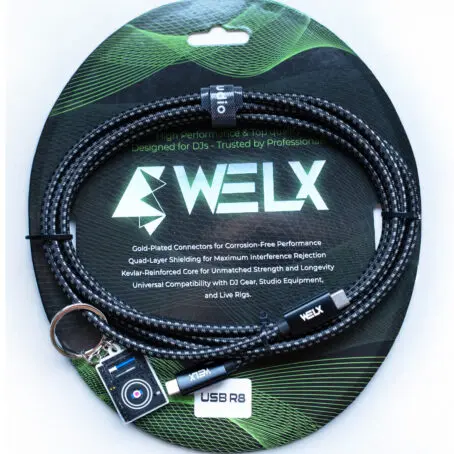 WELX USB R8 / Thunderbolt 40gpbs / 1.5m) Black