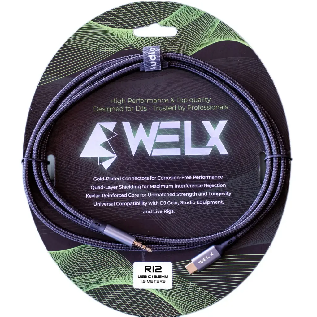 WELX USB R12 [C/TS 3.5mm – 1.5m]
Black