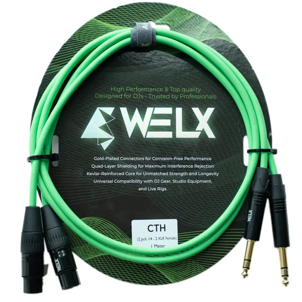 WELX CTH BALANCED (1m) [X2 XLR-F / X2 TRS] Green