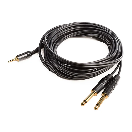 [231227] MONKEY BANANA Solid Link Cable - 2 x Jack 6,3mm mono / 3,5mm Jack stereo Longeur: 500 cm