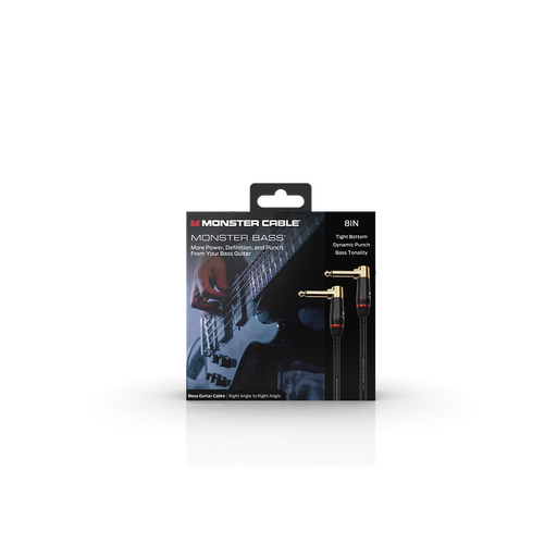 [600544-00] Monster® Prolink Monster Bass® Instrument Cable - Right Angle to Right Angle