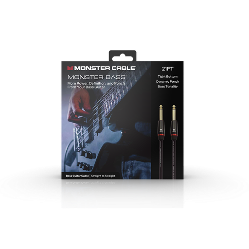 [600550-00] Monster® Prolink Monster Bass® Instrument Cable - Jack Mâle vers Jack Mâle 6,40m