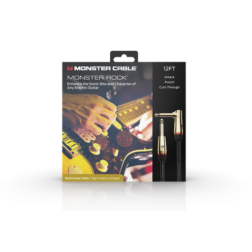 [600541-00] Monster® Prolink Rock Instrument Cable - Jack Mâle vers Jack Mâle Coudé 3,65m