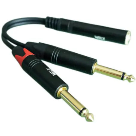 [WELXTTRF] WELX TTRF | x1  1/4 TRS / x2 1/4 TS Plug Black