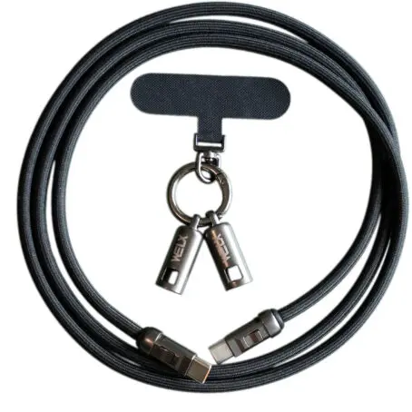 [WLXF2] WELX USB F2  / C-C / SPLIT / Lanyard  / 120cmDarkblue